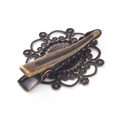 Hair Accessories Iron Alligator Hair Clip Findings IFIN-L035-01AB-NF-1