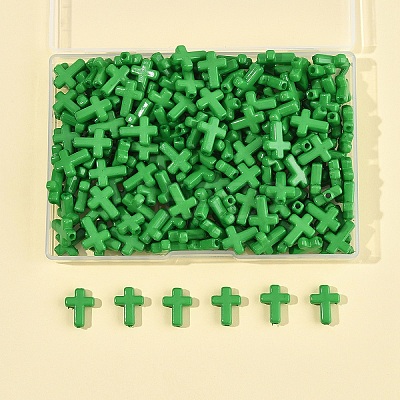 200Pcs Opaque Acrylic Beads SACR-FS0001-39J-1
