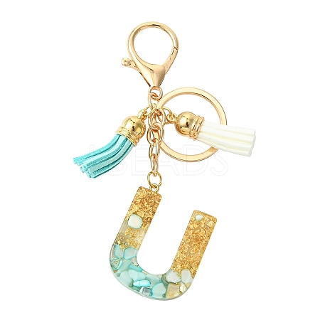 Transparent Epoxy Resin Pendant Keychains KEYC-FS00022-21-1