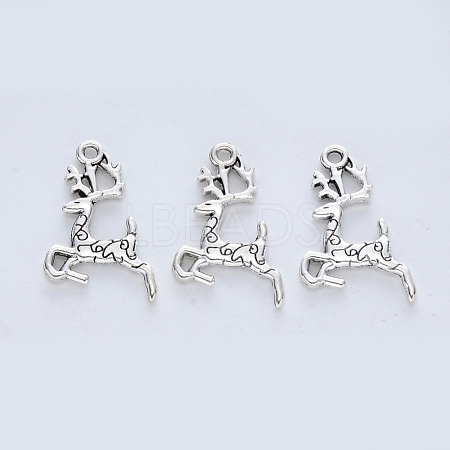 Tibetan Style Alloy Pendants X-TIBE-R316-078AS-RS-1
