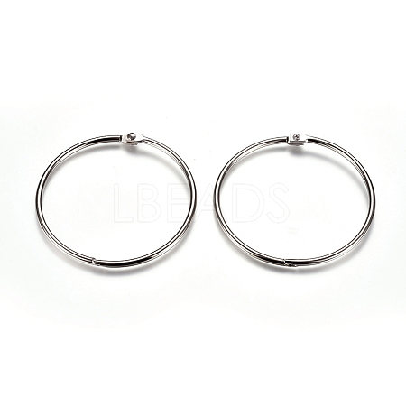 Iron Loose Leaf Book Binder Hinged Rings IFIN-L034-01H-P-1