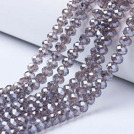 Electroplate Glass Beads Strands EGLA-A044-T3mm-A16-1
