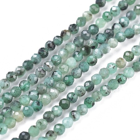 Natural Emerald Quartz Beads Strands G-R475-022A-1