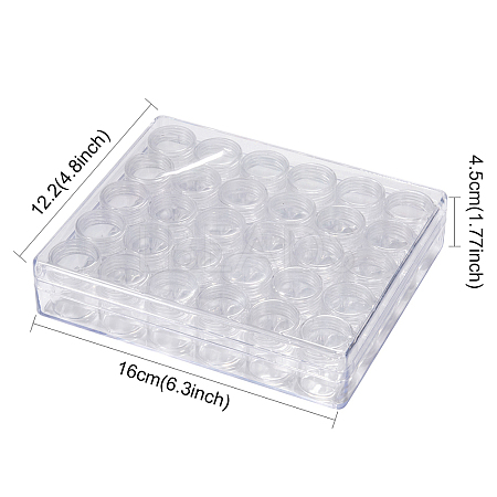 Clear Bead Organizer Storage Case X-C004Y-1