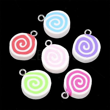 Handmade Polymer Clay Pendants CLAY-T013-14-1