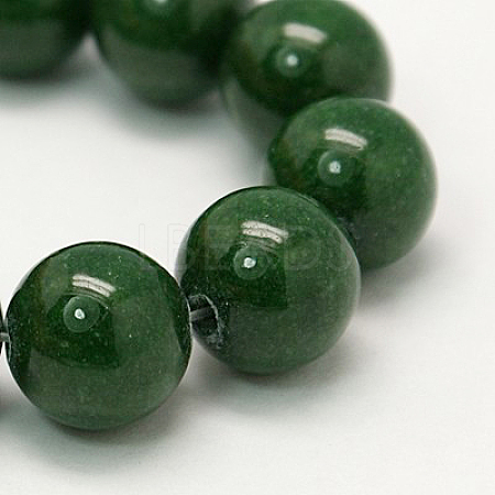 Natural Mashan Jade Round Beads Strands G-D263-8mm-XS13-1