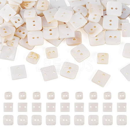 90Pcs 3 Styles Freshwater Shell Buttons BUTT-TA0001-41-1