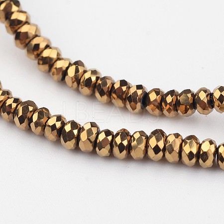 Electroplate Glass Beads Strands EGLA-P018-2mm-F01-1
