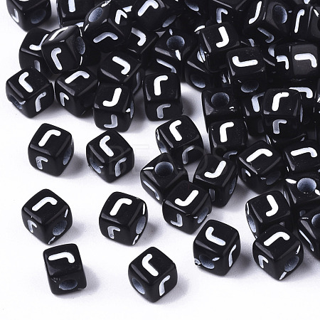 Opaque Acrylic Beads SACR-N002-01J-1
