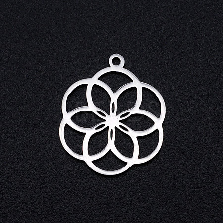 201 Stainless Steel Filigree Charms STAS-T049-T671-1-1