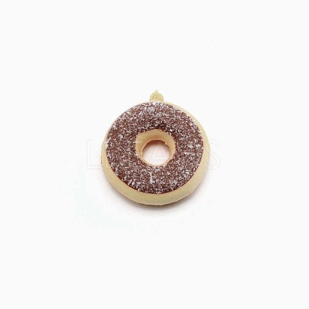 PU Imitation Doughnut Pendant Decorations FIND-WH0094-68B-1