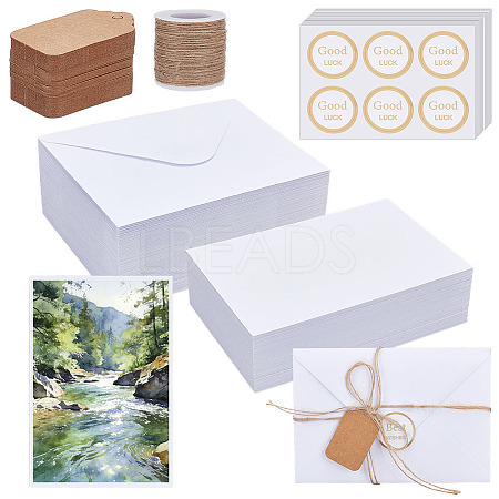 10 Bags Paper Blank Greeting Card AJEW-OC0016-40-1