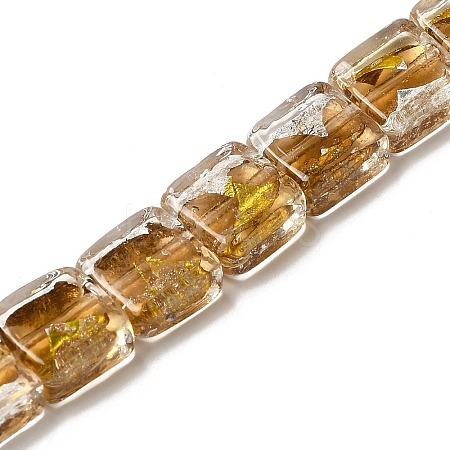 Handmade Gold Foil and Silver Foil Lampwork Beads FOIL-C001-01A-05-1