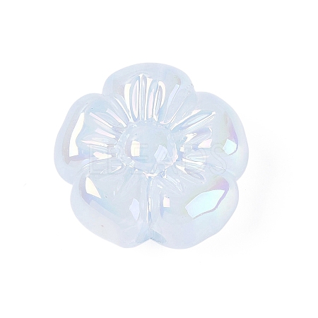 UV Plating Opaque Acrylic Beads OACR-N161-08B-1