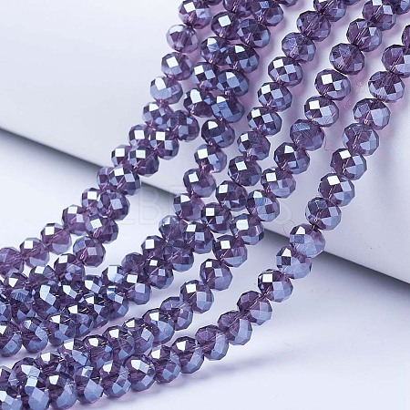 Electroplate Glass Beads Strands LS-EGLA-A044-T8mm-A15-1
