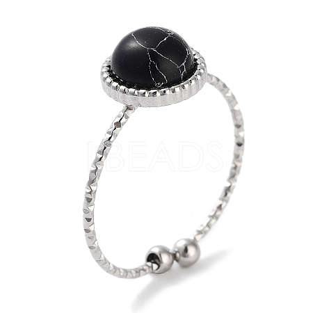 Ion Plating(IP) 304 Stainless Steel Ring RJEW-B059-02P-04-1