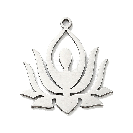 Yoga 201 Stainless Steel Pendants STAS-B136-14P-1