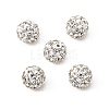 Grade A Round Crystal Pave Disco Ball Beads X-RB-H258-8MM-001-4