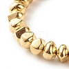 Nuggets CCB Plastic Beads Stretch Bracelet for Girl Women BJEW-JB07303-4