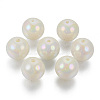 Acrylic Imitation Pearl Beads X-OACR-N010-024C-01-1