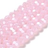 Electroplate Glass Beads Strands X-EGLA-A035-J10mm-A02-1