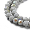 Opaque Glass Beads Strands EGLA-A035-P6mm-L22-3