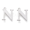 Tarnish Resistant 304 Stainless Steel Charms STAS-H112-N-P-1