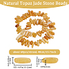 Beebeecraft 1 Strand Natural Topaz Jade Stone Beads Strands G-BBC0001-20-2