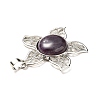 Natural Amethyst Pendants G-B033-02P-24-4