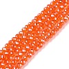 Electroplate Glass Beads Strands EGLA-A044-T3mm-A25-1