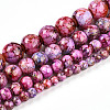 Baking Paint Glass Beads Strands X-DGLA-N003-10mm-B03-2