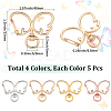20Pcs 4 Colors Alloy Swivel Clasps FIND-SC0017-27-2