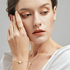 50Pcs 2 Style Brass Crimp Beads KK-HY0002-84-5