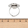 Vintage Adjustable Iron Finger Ring Components Alloy Cabochon Bezel Settings X-PALLOY-Q300-10AS-NR-3