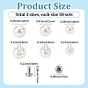 ABS Imitation Pearl Snap Rivet Butt Screw DIY-GF0013-38-2