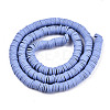 Handmade Polymer Clay Beads Strands LS-CLAY-R089-8mm-023-2