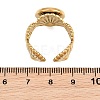 Shell Shape 304 Stainless Steel Cuff Ring Components SA-CBA098D-03G-C-3