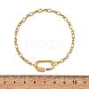 304 Stainless Steel Mother-Son Chain/Figaro Chain Bracelets for Women BJEW-JB14263-4