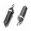 Synthetic Non-magnetic Hematite Double Terminated Pointed Pendants G-P001-17-2