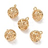 Brass Micro Pave Clear Cubic Zirconia Pendants KK-D261-01G-07-1