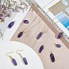 SUPERFINDINGS 50Pcs Natural Amethyst Pendants FIND-FH0005-16-4