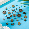 50Pcs 5 Styles Alloy River Studs FIND-TA0009-69-5