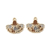 Rack Plating Alloy Enamel Pendants FIND-I038-07G-1