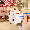 Porcelain Crown Shape Jewelry Plate DJEW-WH0039-120-3