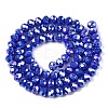 Electroplate Glass Beads Strands EGLA-A044-P6mm-B32-3