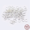 925 Sterling Silver Saw Cut Open Jump Rings STER-F036-02S-0.9x8mm-4