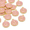 Golden Plated Alloy Enamel Charms X-ENAM-S118-07G-4