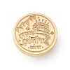 Golden Tone Wax Seal Brass Stamp Heads AJEW-U008-02G-23-2