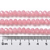 Baking Paint Imitation Jade Glass Bead Strands X-DGLA-A034-J8MM-A3-5