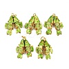 Brass Cloisonne Pendants KK-P251-A01-G-08-1